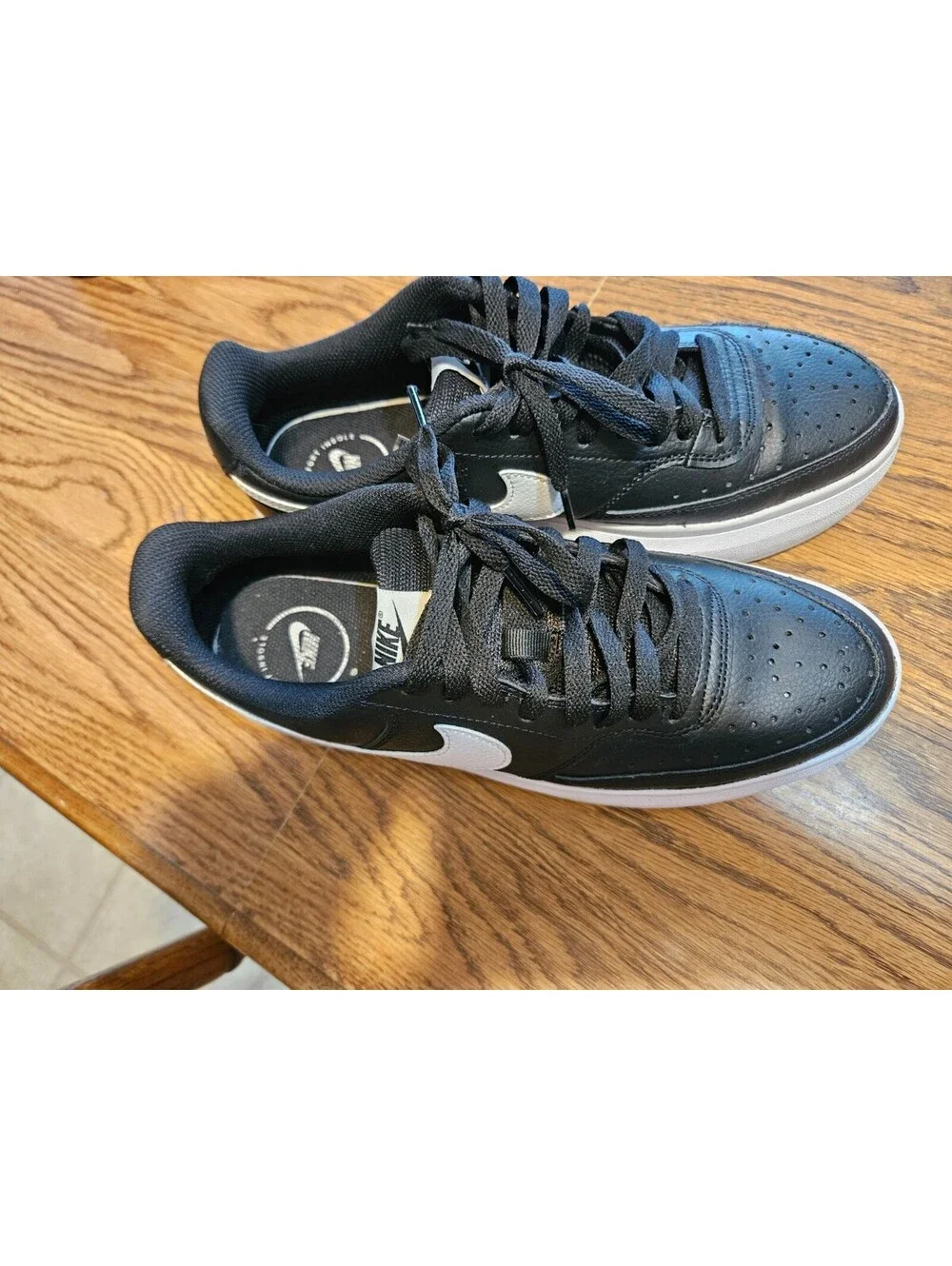 Nike Court Vision Alta Black Sneakers Women's Sz 11 Platforms No box